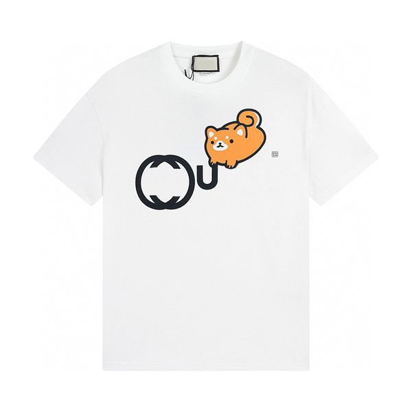 

designer men fashion casual t-shirt cotton neck short summer women short sleeves travelling shirt, White;black