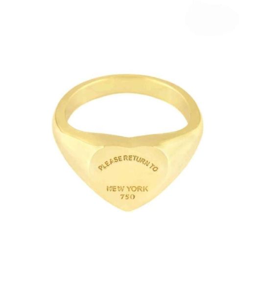 

est edition women mens band ring stainless please return to york heart anillos rings gold silver rose color t jewelry53428225291988, Golden;silver