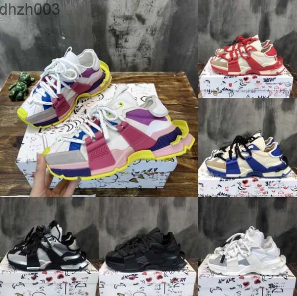 

with box new custom sneakers dgspace sneakers designer explosion models casual shoe stitching material sneaker 3m reflective leather da dg d, Black