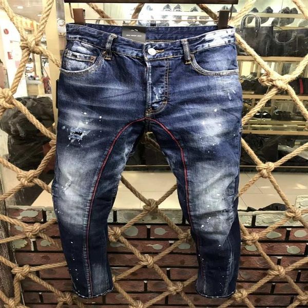 

the new brand fashion european and american summer mens wear jeans are mens casual jeans lta177247n, Blue