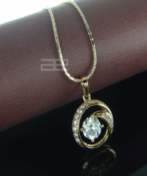 

18k 18ct yellow gold gf 45cm length women pendant necklace chain n2095202317, Silver