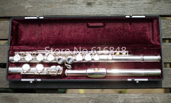 

jupiter jfl511eii brand flute musical instrument 16 keys holes closed cupronickel silver plated flute c tune flauta 1010747