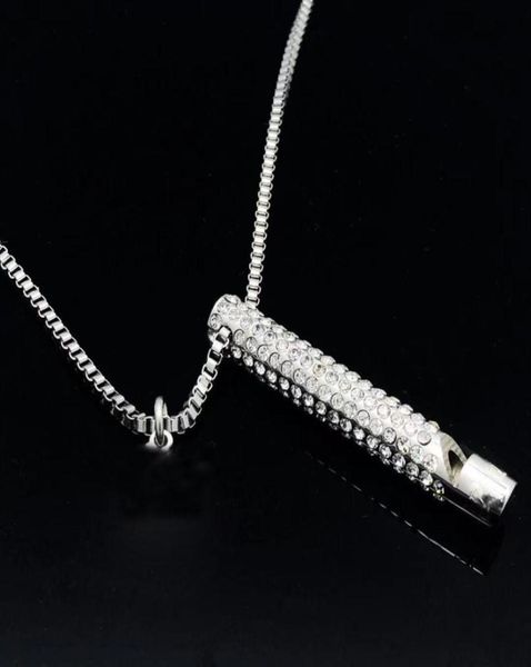 

fashion pendant necklaces brand with logo whistle designer necklace for men silver chains womens party wedding lovers gift luxury 6818185