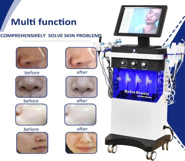 

2023 12in1 hydro dermabrasion deep cleaning microdermabrasion machine ultrasound werinkle removal face lifting hydrofacial salon e8384109
