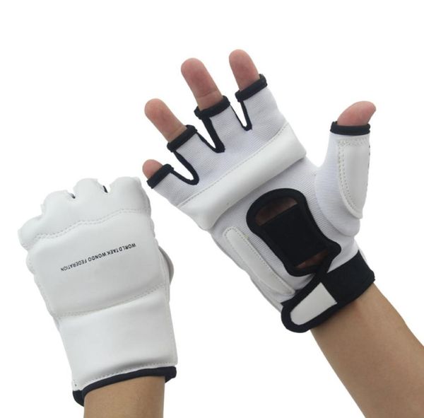 

half finger boxing gloves mitts sanda karate sandbag taekwondo protector age 3129187347