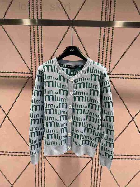 

women's hoodies & sweatshirts designer mi23 early autumn collection new full bullet screen letter contrast long sleeve knitted versatil, Black