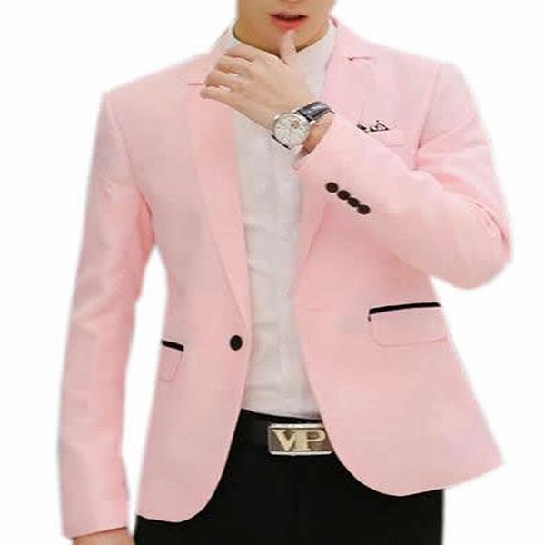 

arrive guide mens' stylish solid lapel blazer jacket coat255m, White;black