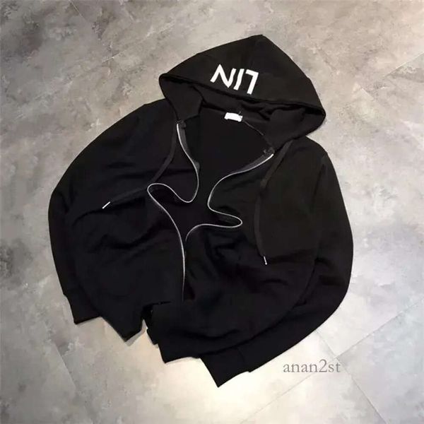 

designer tide mens women hoodies sweatshirts couple oversize t-shirt high street cotton hooded sweater casual loose polos short, Black