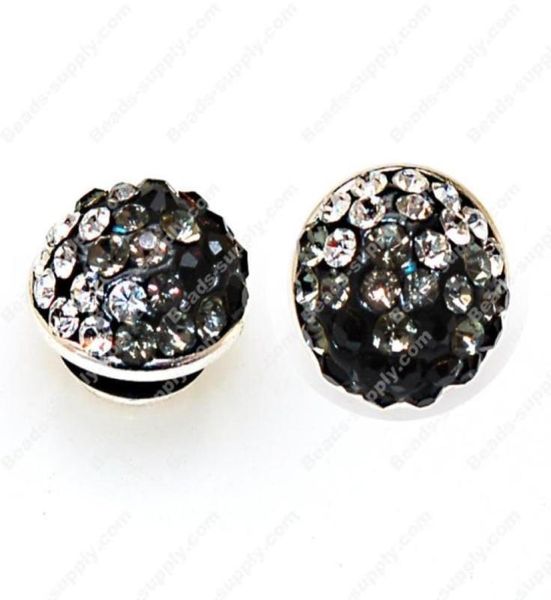

925 silver plaing jewelpops with fmo clay crystal pops snap clasps jewelry fnidings components fits kameleon diy charm bracelets m6354272
