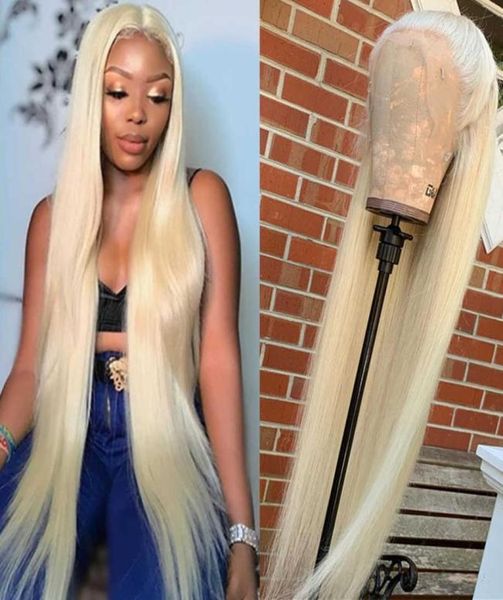 

613 lace frontal wig human hair straight lace front wigs body wave blonde wig 30 inch t part transparent glueless wig for women s04997093, Black;brown
