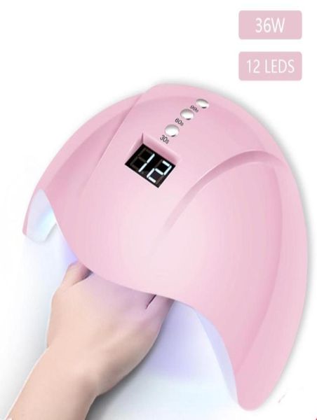 

nail art tool 36w uv led lamp nail dryer for all types gel usb 12leds uv lamp for machine curing with timer 30s6099s9784838