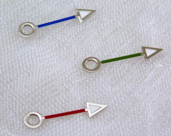 

1piece red blue green watch hands for mingzhu 3804 gmt movement hand p3509973568