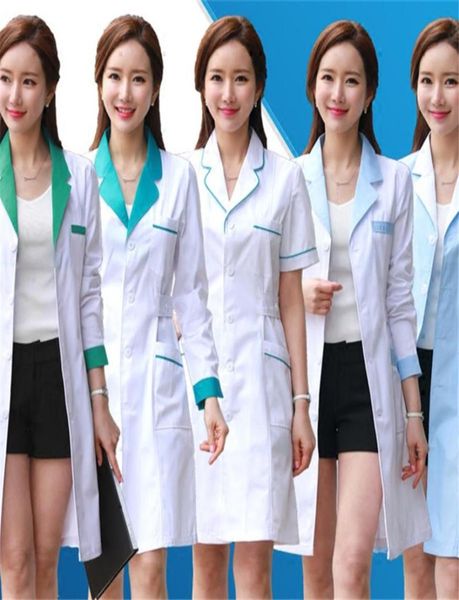 

personal care dentist uniform man women uniforms work wear pharmacy white coat costume spa beauty salon private doctor long jacket3168412, Black