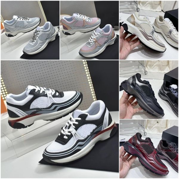 

calfskin nylon reflective sneakers luxury designer running shoes luxury men women sports casual shoes outdoors ccity sneaker trainer sdfsf f, Black