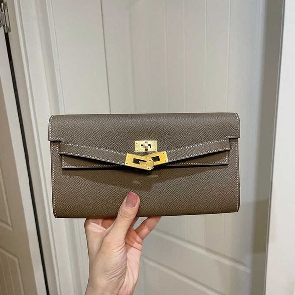 

designer bags go woc to kelys bag mini women's 2023 new long wallet leather cowhide one shoulder crossbody v6te