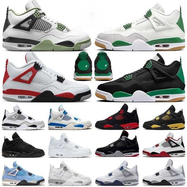 

jumpman basketball 4 shoes men women 4s red cement pine green black cat thunder military pure money midnight navy white oreo mens trainers s