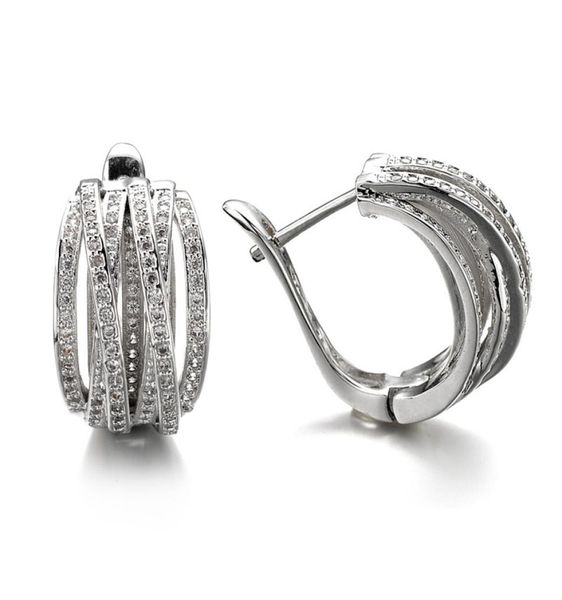 

fashion brand exaggerated ear clip new earrings for women fashion zircon earrings weddings party earings jewelry 9646660, Silver