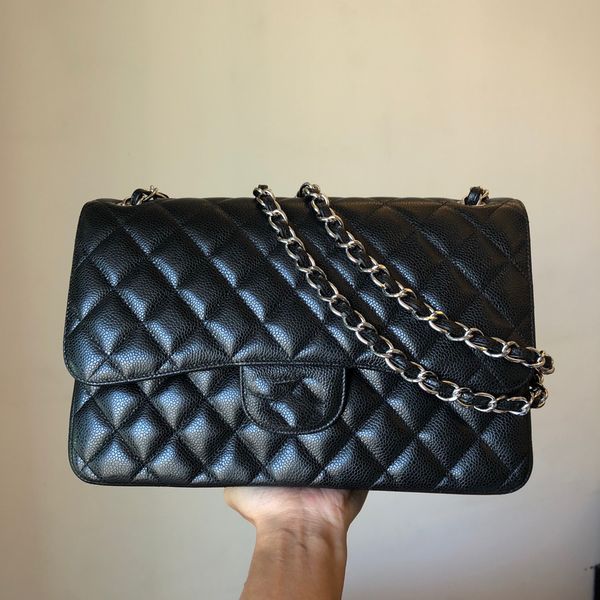 

designer bag 10a chain shoulder bags luxury handbag mirror quality classic cf bags lambskin flap bag 30m jumbo mirror quality cross body bag