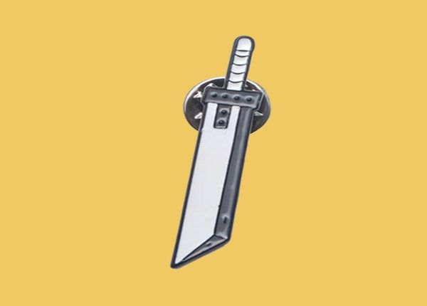 

o188 whole 10pcslot game jewelry final fantasy sword enamel pins and brooches for women men backpack bags badge gifts 2010098625249061788, Gray