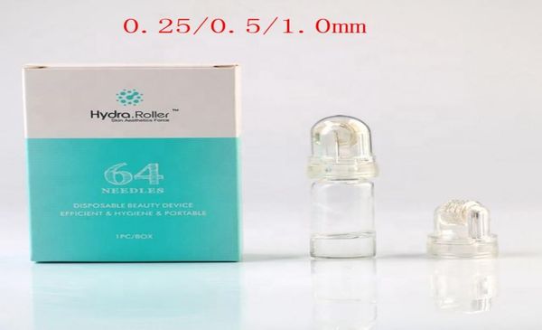 

hydra needle micro derma roller 64 pin titanium microneedle with gel tube serum injection reusable skin care anti aging9069702
