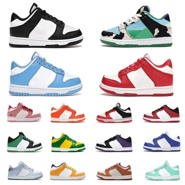 

kids shoes for boy girl sports black white low cows trainers boys and girls athletic outdoor dunks sneakers children
