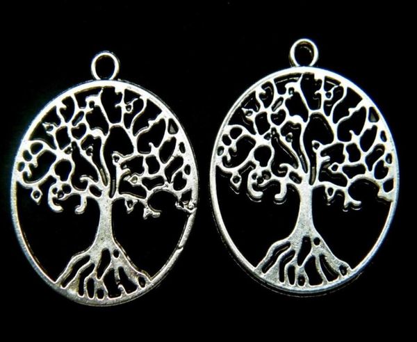 

antique silver charms alloy round tree of life wicca pagan pendants beads for bracelet jewelry making brand gifts crafts accessori4142865, Bronze;silver