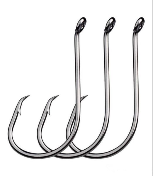 

new 100pcs set sport circle bait fishing hook highcarbon steel jig baitholder fish hooks3244643