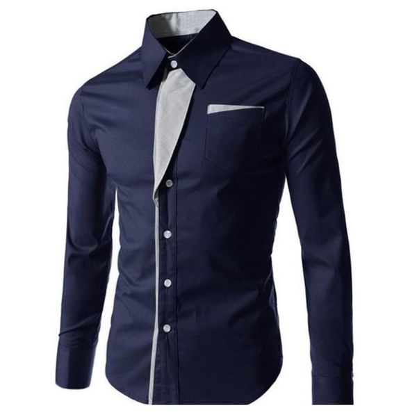 

men's dress shirts men color block stripe slim long sleeve button turn down collar shirt casual work social224h, White;black