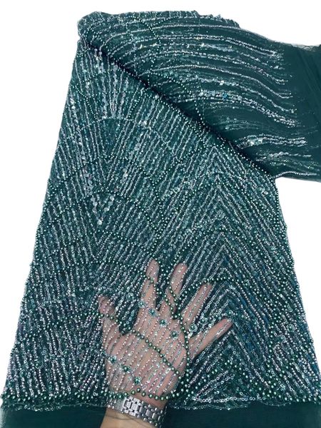 

tull 5 yards sequins fabric african women wedding formal garment sewing net ladies evening party apparel sewing craft female dinner costume, Black;white