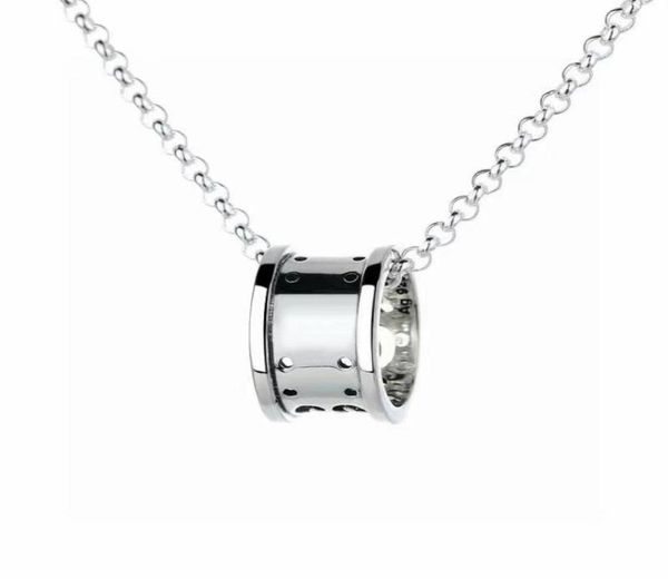 

zb005yx fashion letter three dimensional hollow pendant necklaces retro sterling silver for men and women small waist pendants nec3781481