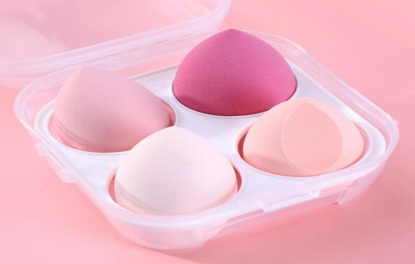 

makeup sponge puff sets soft 4pcs waterdrop gourd bevell shape make up tool set gift item for foundation blender powd5507215