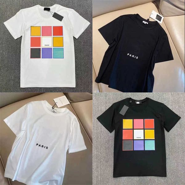 

women men t-shirt short sleeve blouse casual match slim girl black white with crew neck tees