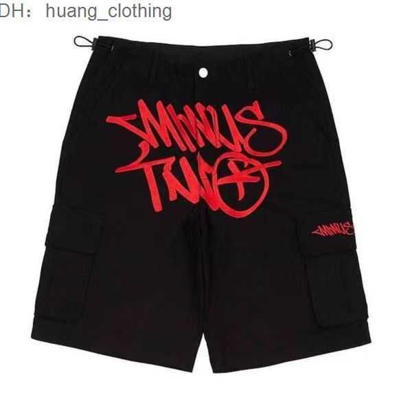 

men's pants minus two cargo harajuku minustwo casual loose punk rock straight wide leg trouser streetwear y2k pant retro street trend o, Black