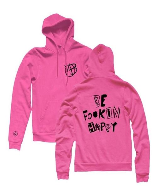 

yungblud hoodies men women hip hop be fookin happy yungblud merch pink hoodie spring autumn pullover hooded sudadera y200702415206, Black