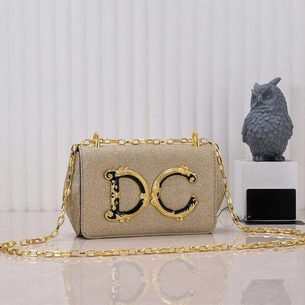 

luxury women chain crossbody bag fashion gold letter d designer g shoulder bag handbag premium leather evening gown bags purse