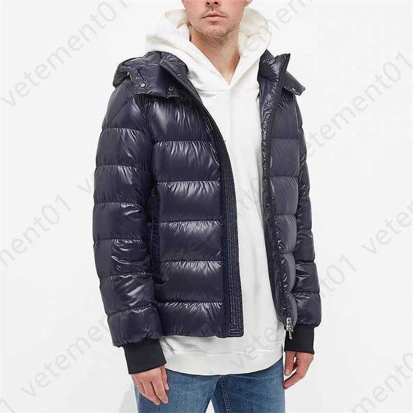 

mens jacket winter zip up hoodie down jackets designer clothes fashion casual loose warms hooded downs puffer jacket, Black;brown