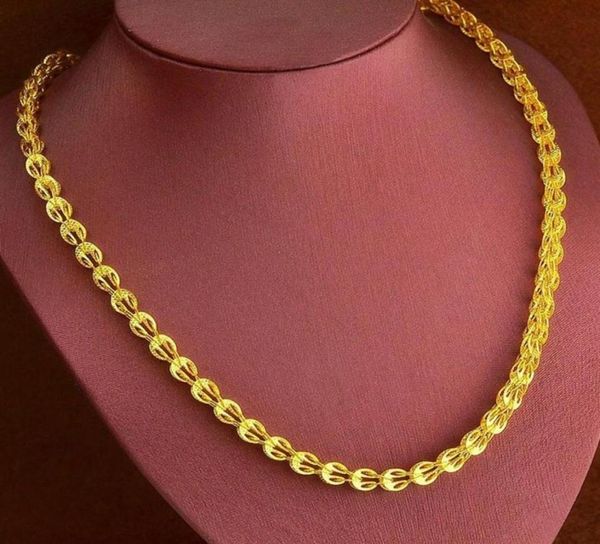 

20 inches collar chain 18k yellow gold filled womens mens clavicle necklace chain gift fashion accessories261s1725480, Silver