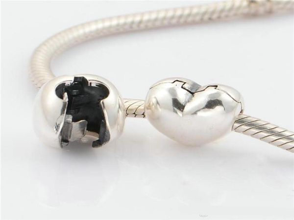 

heart clips charm s925 sterling silver fits for european original brand style charms bracelets 791279 h99121137, Bronze;silver