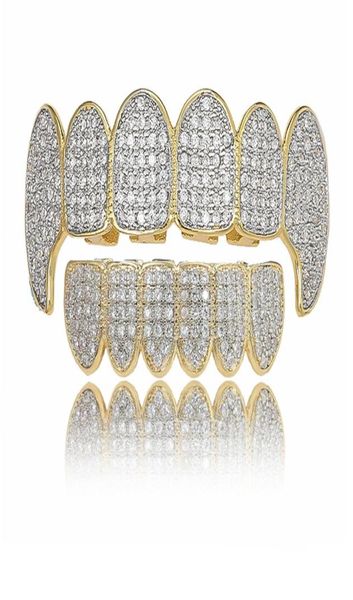 

gold shiny iced out teeth grillz rhinestone ottom grills set hip hop jewelry86281109155954, Black
