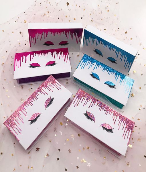

new arrival eyelashes packaging box glitter eye box for 3d 5d mink eyelashes private label custom magnetic lashes box6625867
