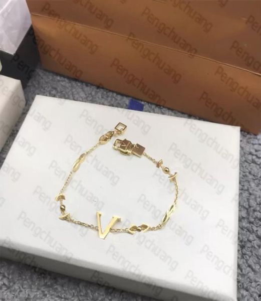 

luxury hand chain bracelet with geometric floral designer charm bracelets for woman gold silver jewelry5531047, Black