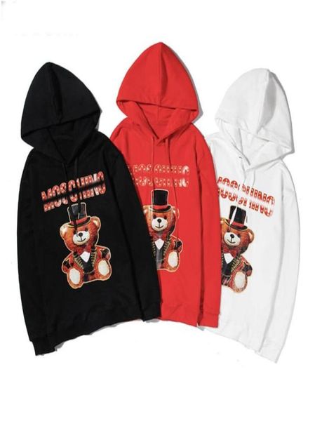 

european and american fashion brand peripheral letter foam hooded men039s and women039s couples hooded sweater57150229183628, Black