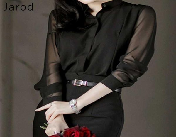 

spring summer women see through blouse black perspective fashion long sleeve transparent sheer shirt blusas mujer 2107212343209, White