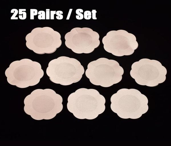 

25pairs bag flower adhesive nipple covers pads body breasts stickers disposable milk paste anti emptied the chest paste bra5944476