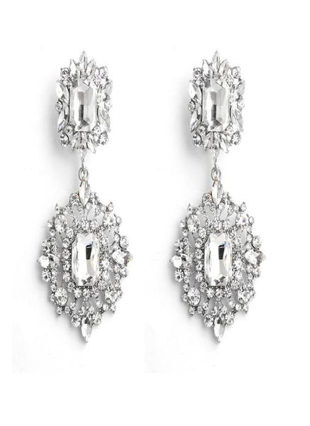 

personalized fashion hollowedout full of diamond earrings european and american simple popular lady pendant earrings jcc1031055870, Silver