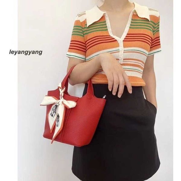 

factory designer h ermes bucket bags for women online shop wedding bag female bride small red new large capacity vegetable basket water with