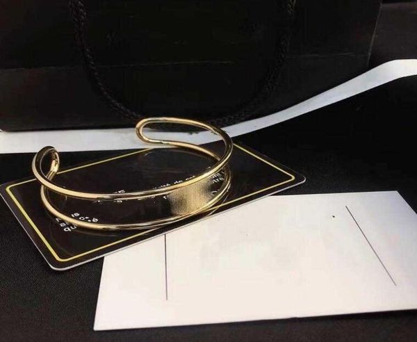 

designers women bangle letter design adjustable stainless steel metal fashion simple men womens couples classic luxury brac5660085, Black