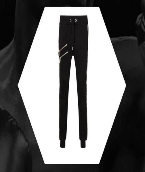 

new style fashion locomotive pu panelled mens casual pants sweatpants mens joggers hip hop harem trousers male brandclothing3792586, Black