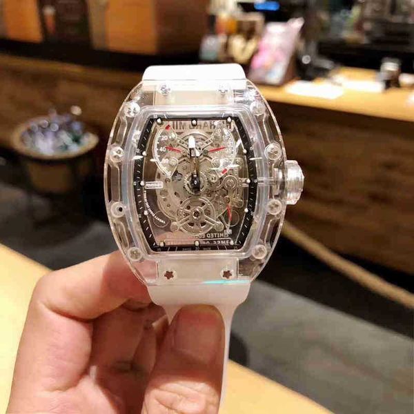 

multi-function superclone watches wristwatch designer luxury mens mechanical watch 2022 richa milles automatic transparent hollow out person