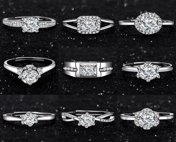 

wedding band rings women engagement gift imitation moissanite jewelry5795682, Silver